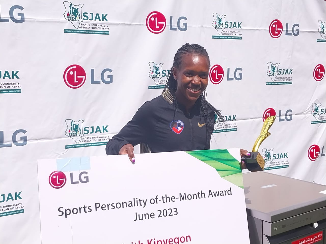 Faith Kipyego feted as a sports personality of the month again