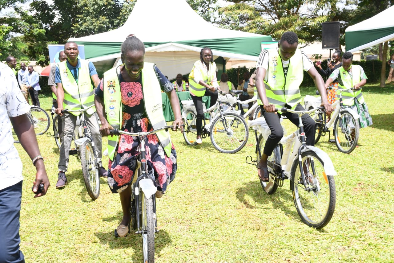 World Bicycle Relief donated 45 Buffalo bicycles to Community Health Volunteers in Busia